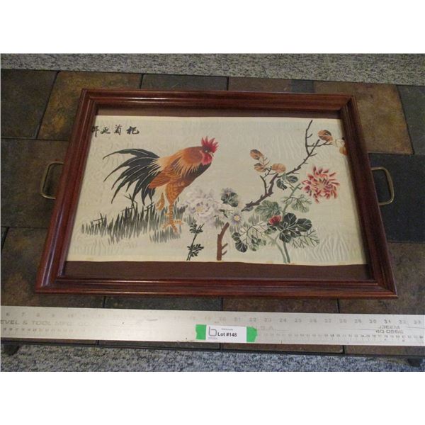 Vintage Rooster Serving Tray