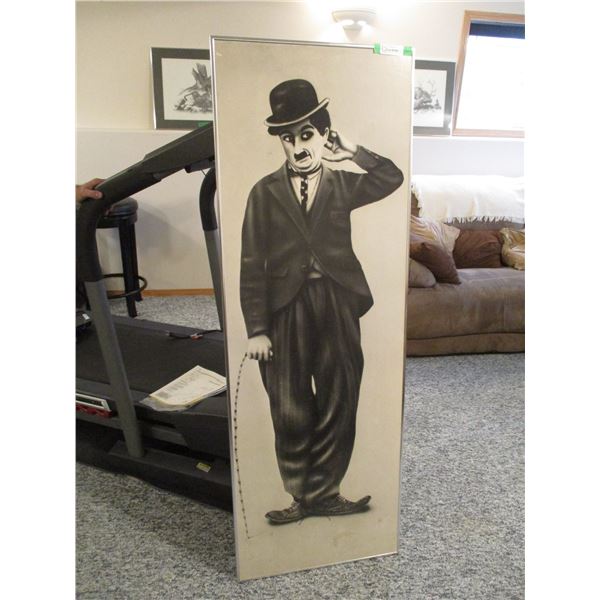Charlie Chaplin Print  Little Tramp  (62 x21.5 )