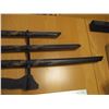 Image 3 : (3 pc) Wooden Katana Set w/Display Stand