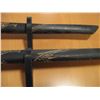 Image 5 : (3 pc) Wooden Katana Set w/Display Stand