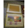 Image 5 : (4) Picture Frames of Varying Sizes, White Board& (2) Large Wildlife/Fishing Pieces