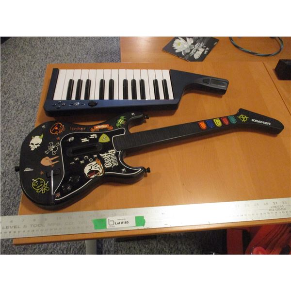 Sony PlayStation Rock Band/Guitar Hero Keyboard & Guitar