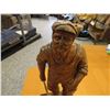 Image 2 : 18" Tall Carved Wooden Blacksmith