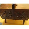 Image 5 : Vintage Sewing Box (Accordion Style) w/Contents