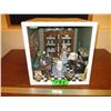 Image 1 : Bathroom/Kitchen Scene Shadow Box/Diorama (Lighted, Needs Batteries)