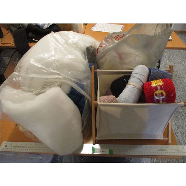 (2) Bags Knitting, Crocheted, Quilting Supplies