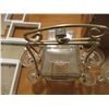 Image 3 : Glass Liquor Decanter w/Stand, Shot Glasses, Glassware & Picture Frame