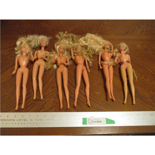 (6) Vintage Barbie Dolls