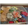 Image 2 : Tote of Crafting Supplies - Yarn, Thread, etc.