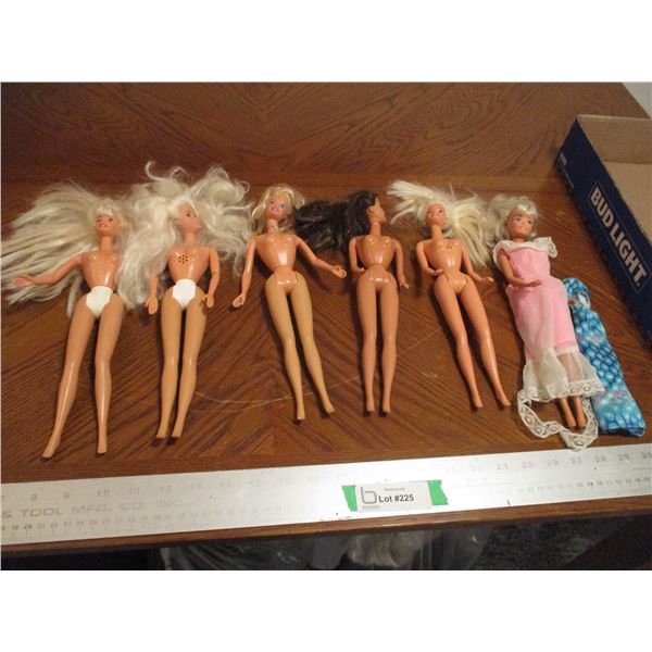 (6) Vintage Barbie Dolls