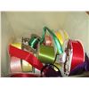 Image 4 : Crafting Supplies - Ribbon, Yarn etc. w/Storage Bins