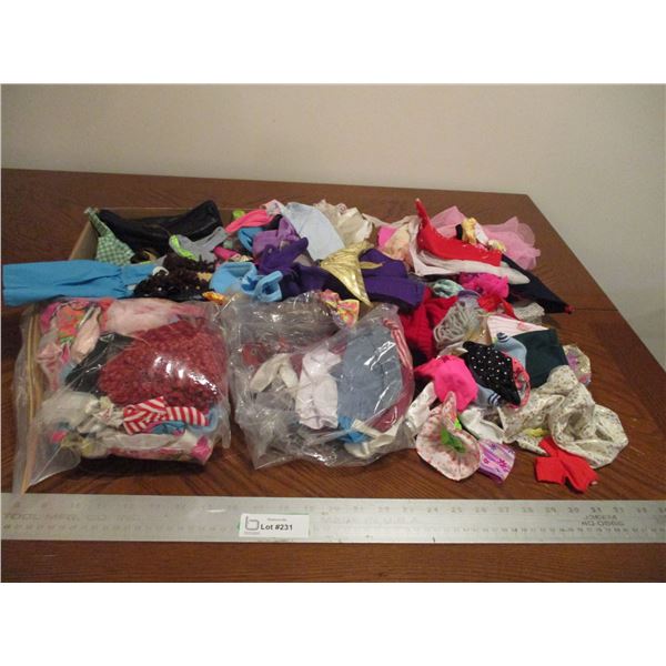 Large Lot of Barbie Clothes & Accessories