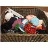 Image 2 : Wicker Basket w/Embroidery Floss/Yarn