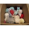 Image 2 : Large Box of Yarn of Varying Colors & Reusable Shopping Bag