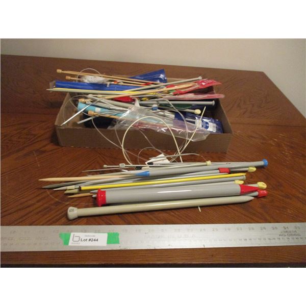 Knitting Needles of Varying Sizes