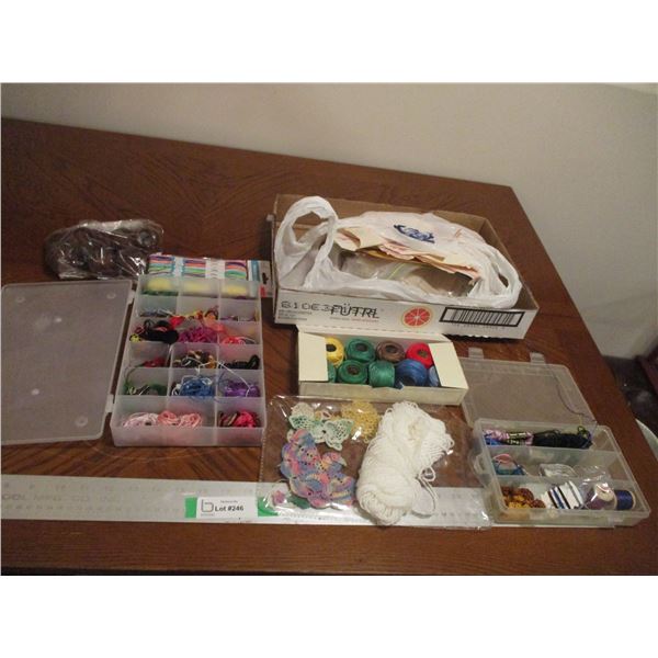 Spools of Thread w/Small Storage Bins