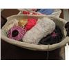 Image 2 : Spools of Thread & Crafting Supplies w/Woven Wicker Basket