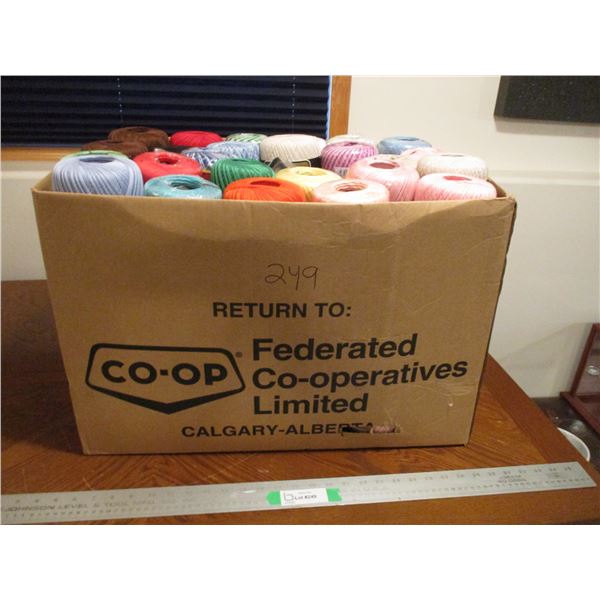 Extra Large Box of Embroidery Floss/Yarn of Varying Colors