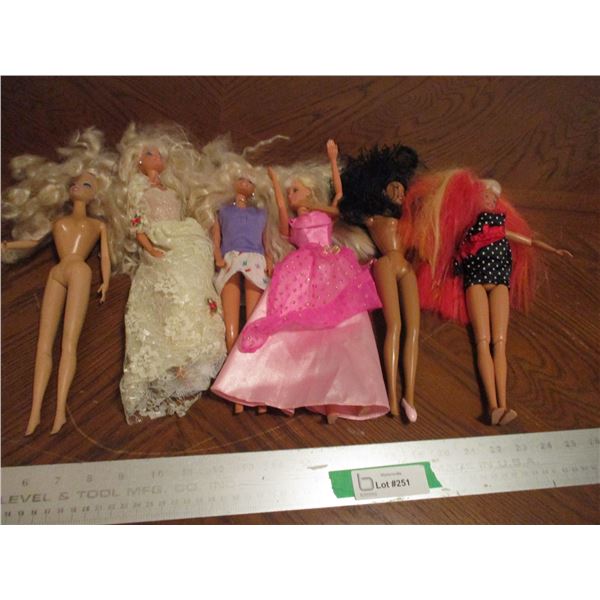 (6) Vintage Barbie Dolls