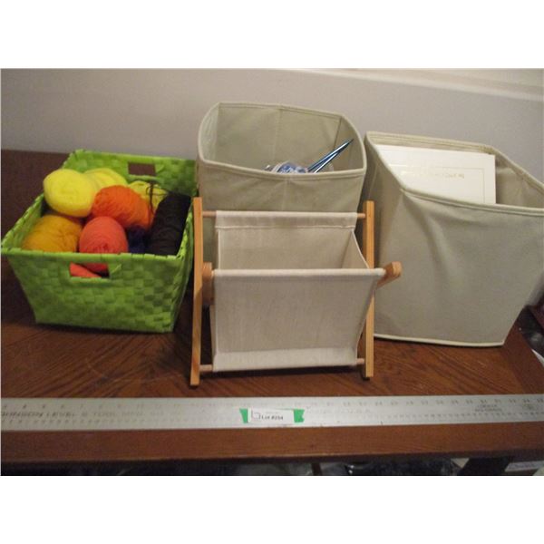 Bed Doll Society Pattern Books & Various Yarns of Varying Colors