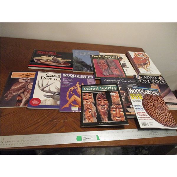(12)Wood Carving Books/Magazines - Song Birds, Wood Spirts, Bark Carvings, Wood Carving Illustrated 