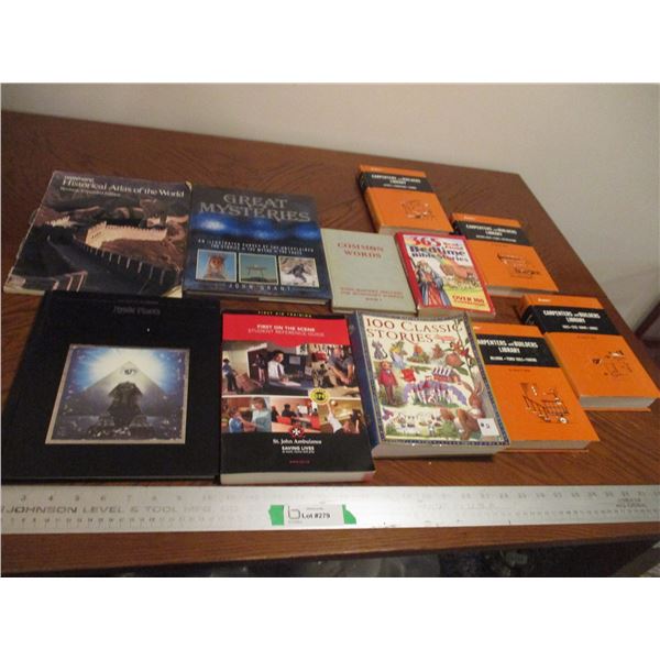 (4)"Carpenters & Building Library" Books & (7) Various Books