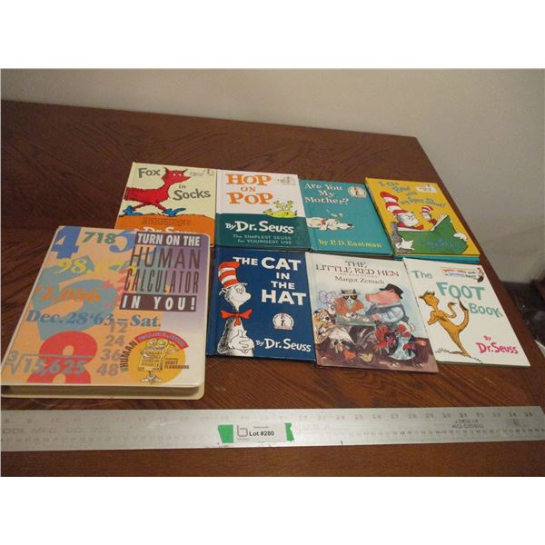 (7) Dr.Suess Books, "Little Red Hen" & "The Human Calculator"