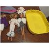 Image 3 : (5) Vintage & Newer Barbies & (1) Old Man Ken Doll (Circa 1968) w/Basket and Clothes