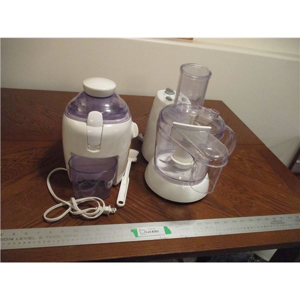 GE Food Processor & Hamilton Beach Juicer