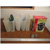 Image 1 : (2)Tupperware Pitchers, (4) Storage Bins, Sunbeam Electric Kettle (NIB) & (2) Thermometers