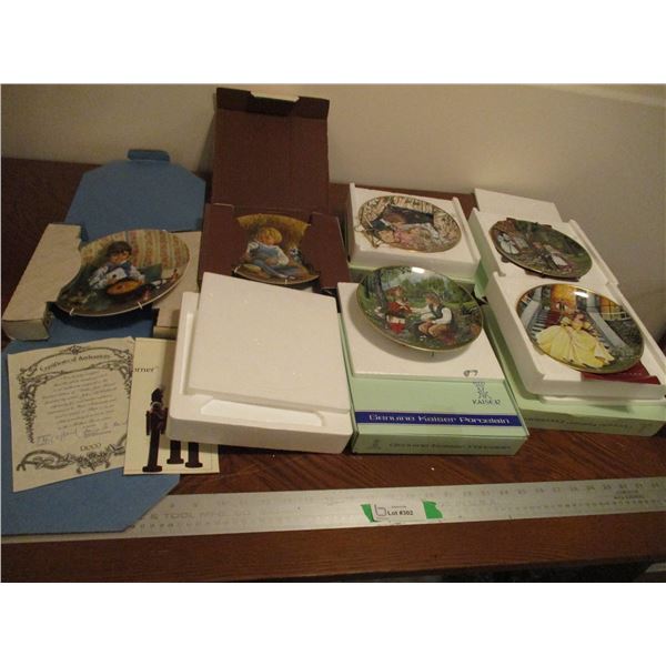 (6) German Collector Wall Plates (Kaiser Percaline w/ Certificates of Authenticity)