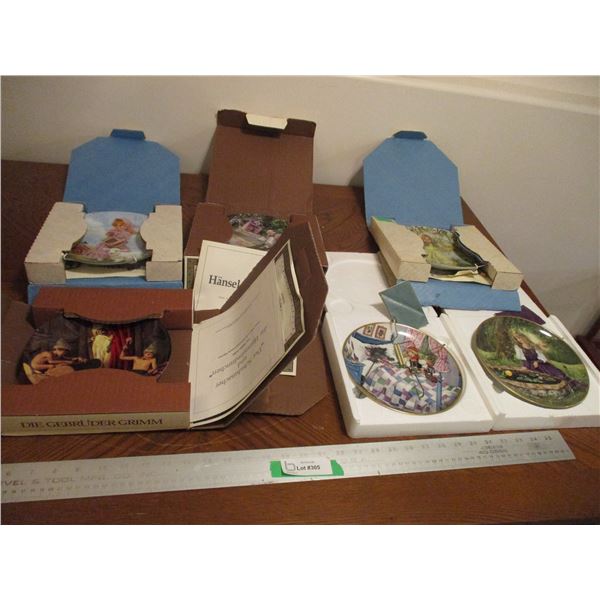 (4) Charles Gehm Nursery Rhyme Collector Wall Plates & (2) Kaisex Collector Wall Plates