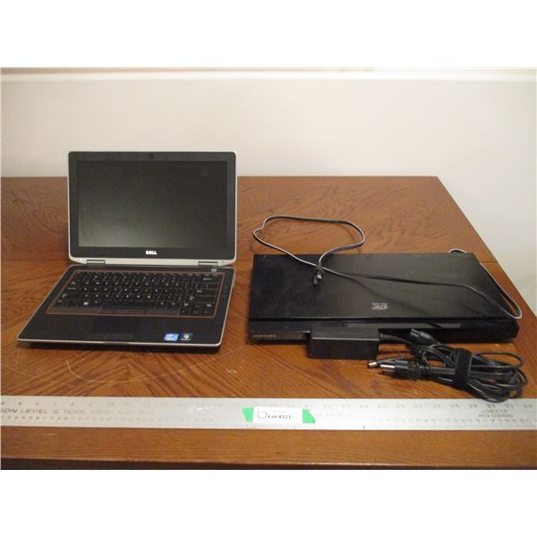 Dell Lap Top Computer, Blu-ray Player (Slightly Damaged Casing, Untested)