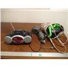 Image 1 : Dual Head Message Wand, RCA MP3/CD Radio & A Bag of Bags