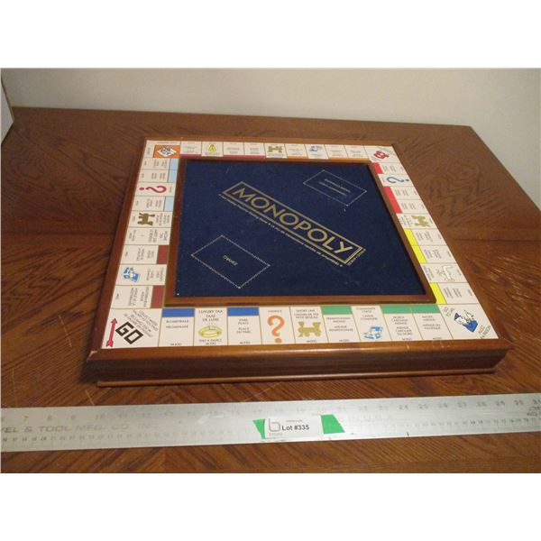 Wooden Framed Monopoly Game