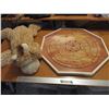 Image 1 : Crokinole Board w/Stuffed Short Neck Giraffe