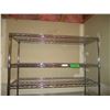 Image 2 : Metal Shelving Unit (17"x48"x76" Tall) w/Casters
