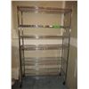 Image 1 : Metal Shelving Unit (17"x48"x76" Tall) w/Casters