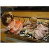 Image 2 : Original Cabbage Patch Doll, Crib, Blanket, Stuffed Puppy & (2) Generic Dolls