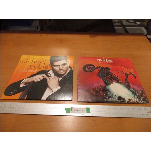 (2) Vinyl Records - Meat Loaf "Bat Out Of Hell" & "Micheal Buble"
