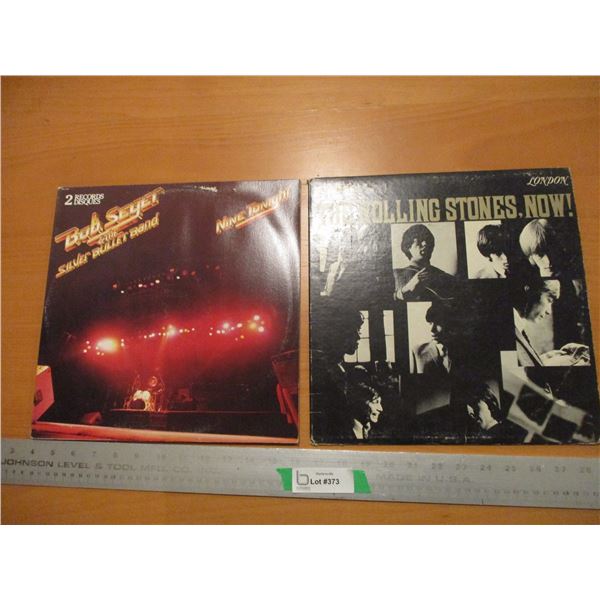 (2) Vinyl Records - Bob Segar & Rolling Stones
