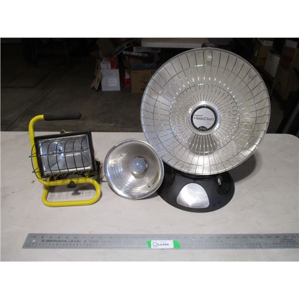 Prestop Heat Dish Halogen Work Light & Heat Lamp