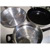 Image 9 : (17 pcs) Stainless Pot & Pans w/Lids -NuWave, Happy Lady, Magnum