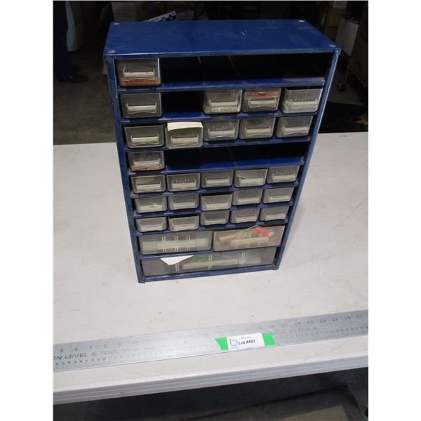 Organizer w/Contents (Few Drawers Missing)