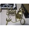 Image 2 : (3) Picture Frames (One w/Broken Glass) Largest is 13.5"x17.5" & European Style Brass Door Bell w/Or