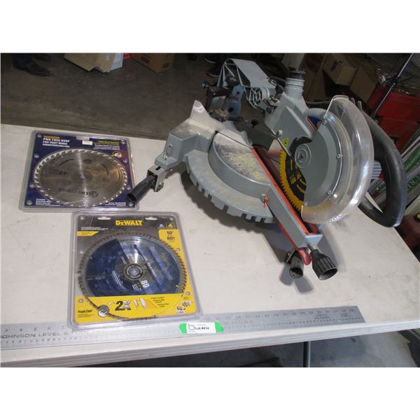 King Canada 10" Sliding Compound Miter Saw w/(2) Extra Blades