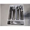 Image 2 : Various Stainless Steel Flatware  w/Tray