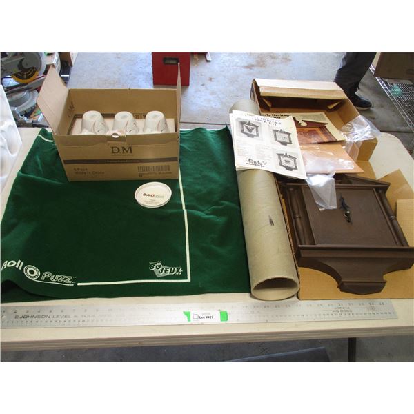 Rollpuzz Puzzle Pad, (6) Corelle Cups & Heritage Clock Kit
