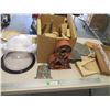 Image 1 : Various Wooden Items, (2) Plexiglass Flanged Domes etc.