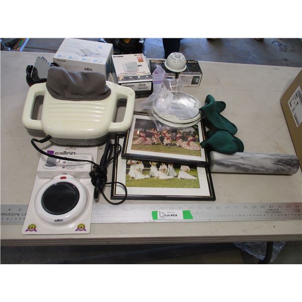 Neck Messager, WIFI Range Extender, Mug Warmer, Marble Rolling Pin (No Pin), Motion Detection Lights